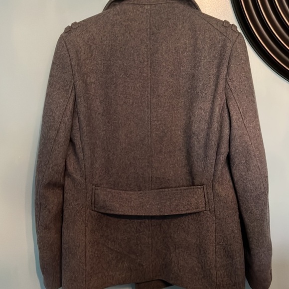 H & M Mens wool-blend grey coat, double breasted - Picture 7 of 9